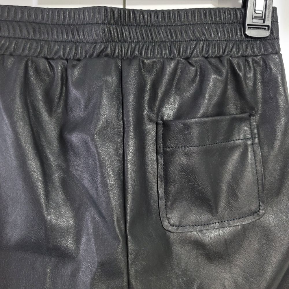 n:philanthropy black faux leather shorts - Picture 7 of 7